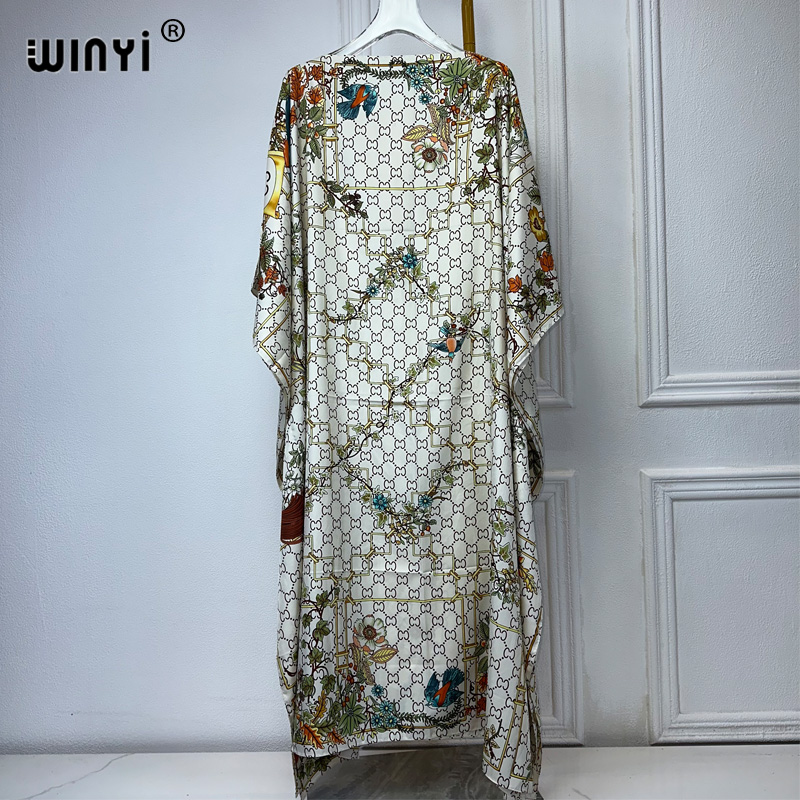 Boho Summer Beach Maxi Dress - Winyi 2024 Truthahn Kleid für Frauen