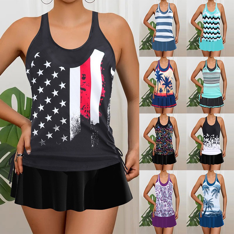 Tankini Damen-Bikini Ärmellose – Skirts Bewertung und Preis
