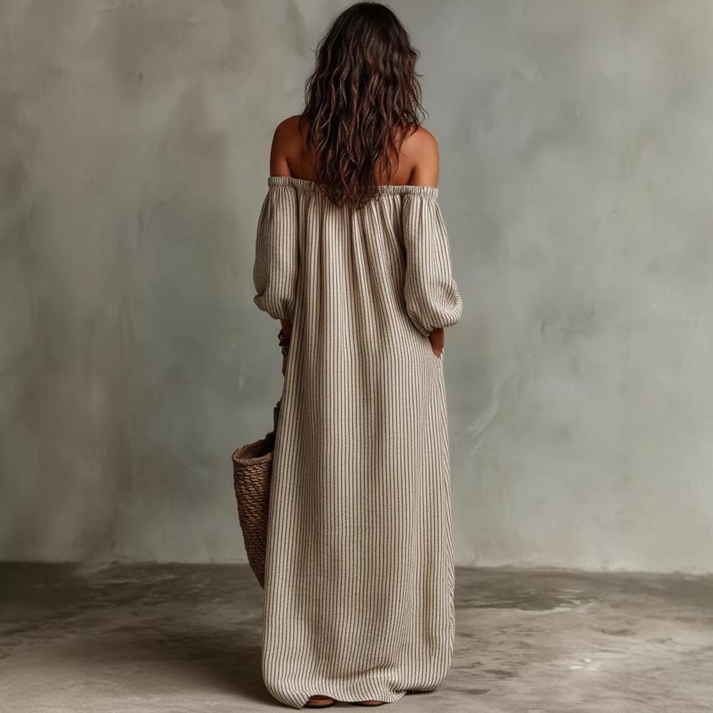 Frühling Sommer Damen Off-Shou – Off Shoulder Puff Sleeve Sundress Bewertung und Preis
