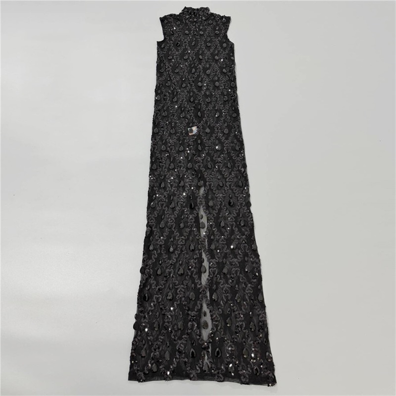 Schwarzes, glitzerndes, sexy A – Sexy Mesh Sheer Bodycon Dress Bewertung und Preis