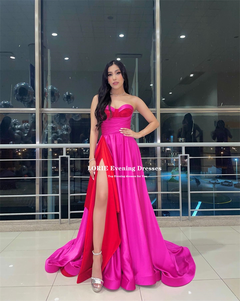 Lorie elegante A-Linie Abendkl – Elegant Satin Evening Gown Split Bewertung und Preis