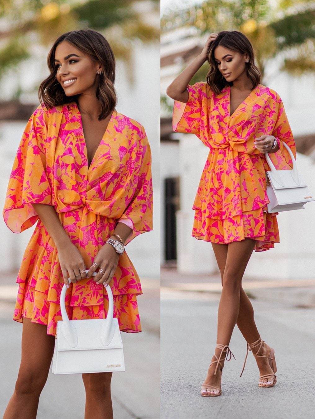 2024 neue Sommer frauen Mini R – French Vintage Floral Midi Dress Bewertung und Preis