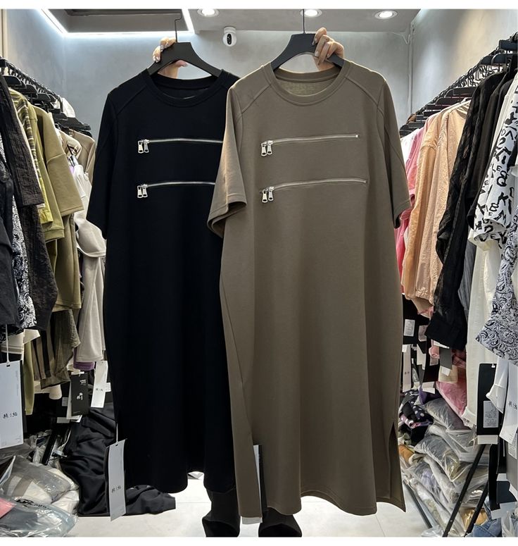 Plus Size Damen-T-Shirt-Kleid  – Korean Style A Line Shirt Dress Bewertung und Preis